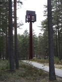 Storkällans kapell: Corten steel bell tower